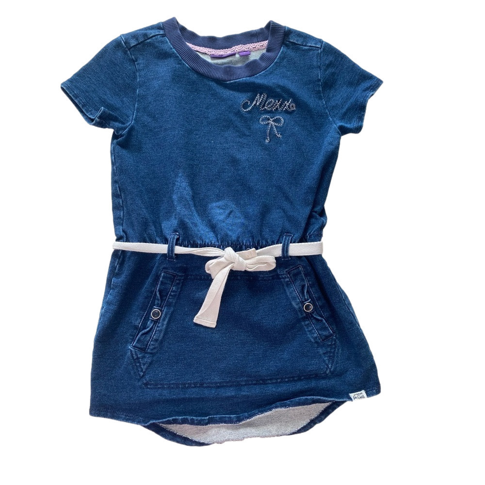 Mexx jean dress with waist tie Medium